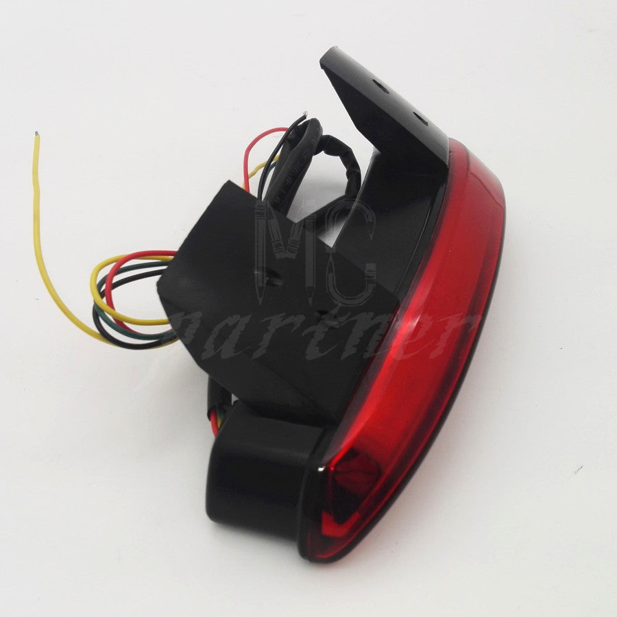 Red Chopped Fender Edge LED Tail Brake Light With Turn Signal for Harley XL883N Q