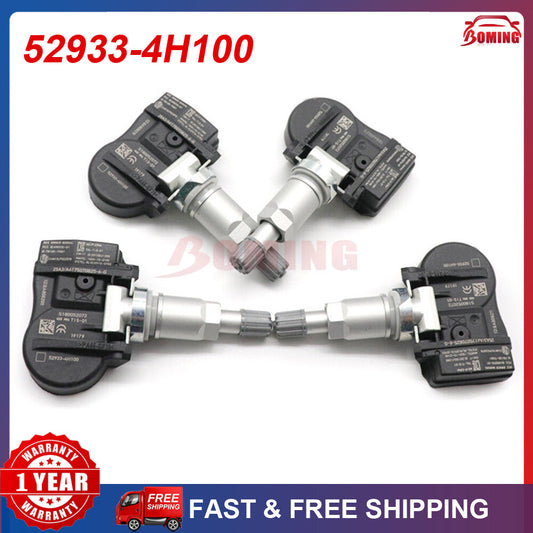 4PCS NEW Tire Pressure Monitor Sensors TPMS for Hyundai H-1 Starex 52933-4H100
