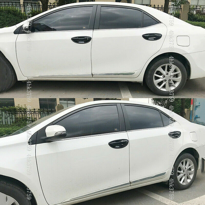 For 2020-2022 for Sentra ABS Glossy Black Window D Pillar Trim Strip Cover 2X v