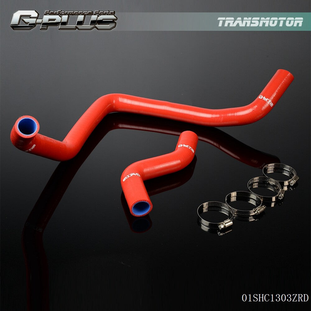 Silicone Radiator Hose Fits 92-00 for Honda for Civic EK EG EX EG6 SOHC D15 D16 Red - v