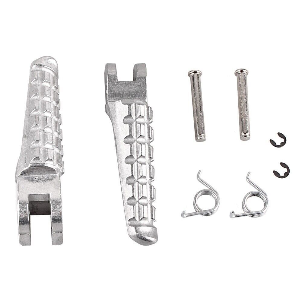 Front Rider Footpegs Footrests Kit fit for DUCATI Monster 696 796 2009-2013 Silver