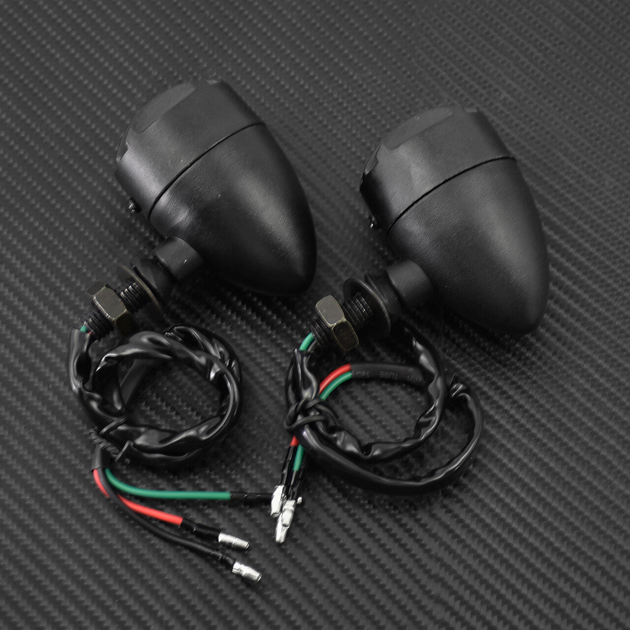 10MM Thread Red Grill Bullet Turn Signal Indicator Light Lamp Fit for Harley 883 Q