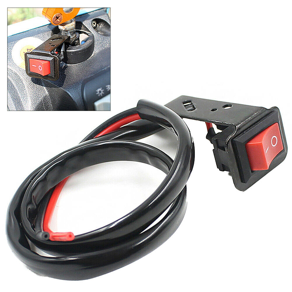 Handlebar Headlight Fog Spot Light On Off Switch Waterproof Fit For Motorcycles Q
