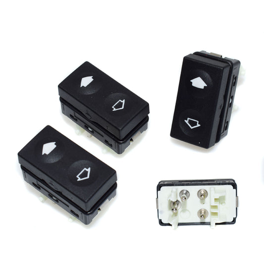 Power window switches (61311387916) for E36, 318i, 325i, and Z3 - 3-piece set, brand new. n