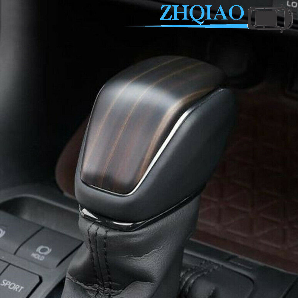 Peach Wood Grain Car Inner Gear Shift Knob Cover Trim Fits for Toyota RAV4 2019 2020