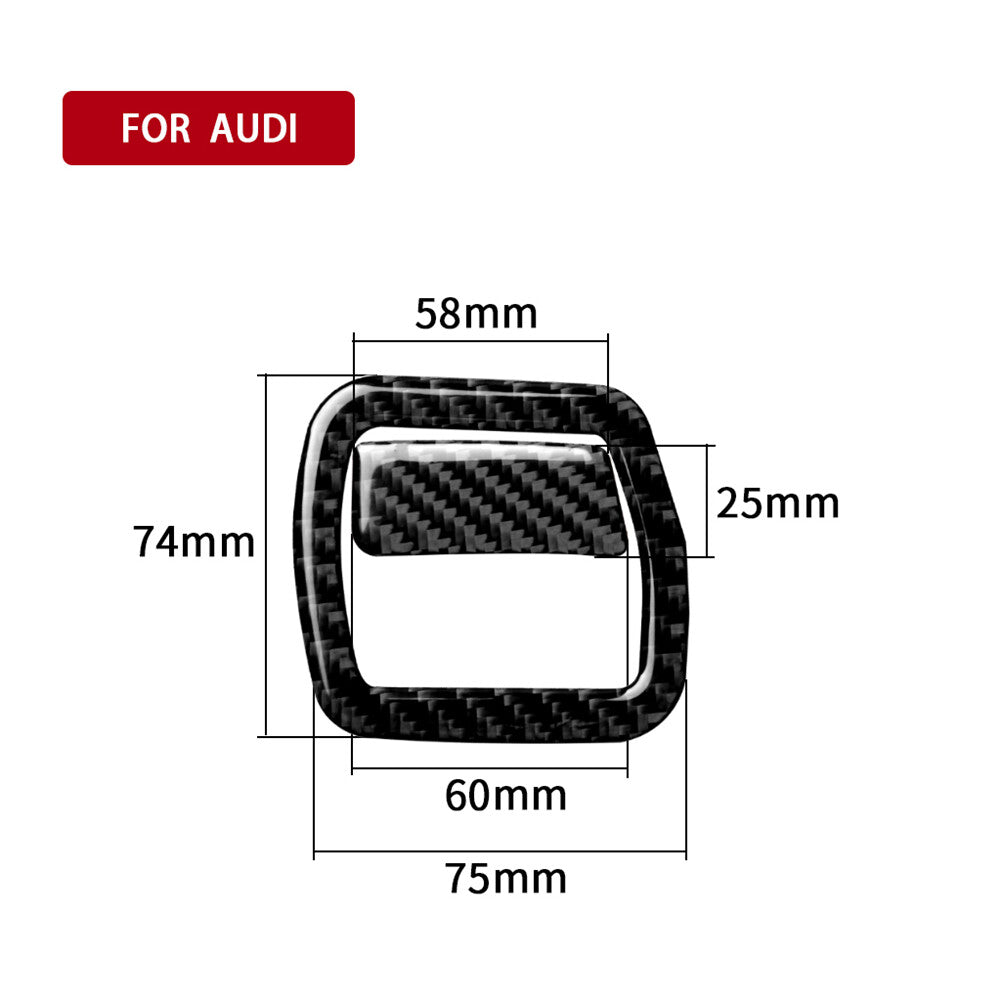 Mirror Control Button Trim Cover Type-A Carbon Fiber For Tacoma 2012-2015 v