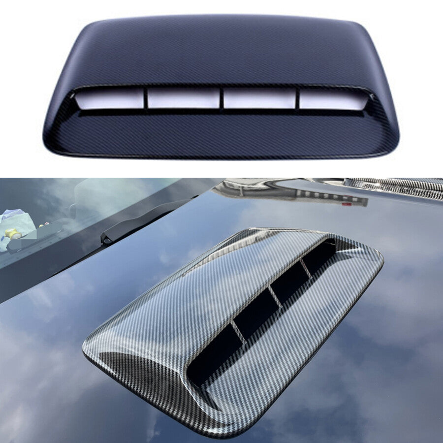 Carbon fiber exterior ABS automotive air vent cover decorative accessory universal - n