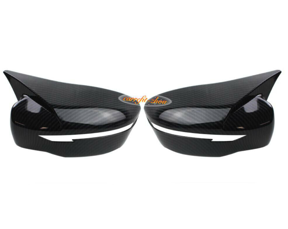 For Rogue 2019 2020 Carbon Fiber ABS Side Rearview Mirror Cover Trim n