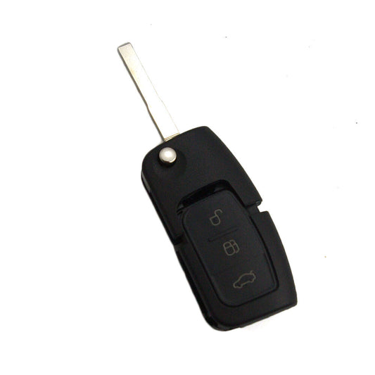 3 BTN Flip Remote Key Shell FOB Case Uncut fits for Ford Focus Fiesta C-Max Mondeo Q