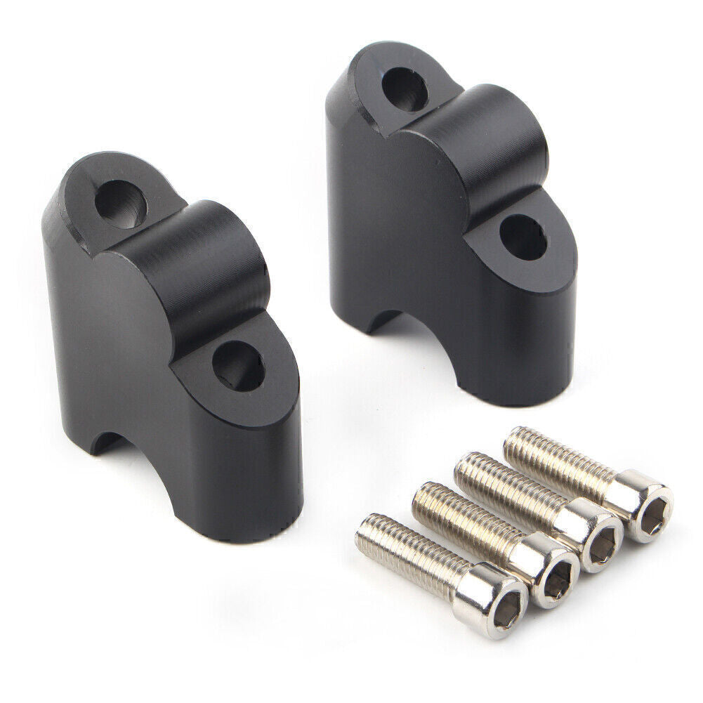 for Suzuki V-STROM DL 650XT 2015-2020 DL 1000 02-17 Black HandleBar Clamp Riser Q