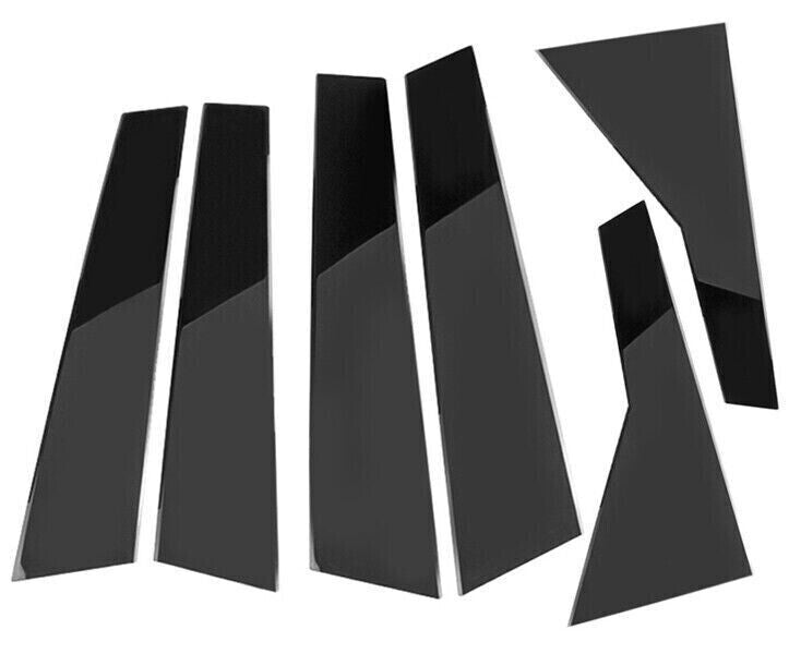 for Cadillac XT5 2017-24 Gloss Black Sticker Side Window B-C Pillar Post Trim 6P