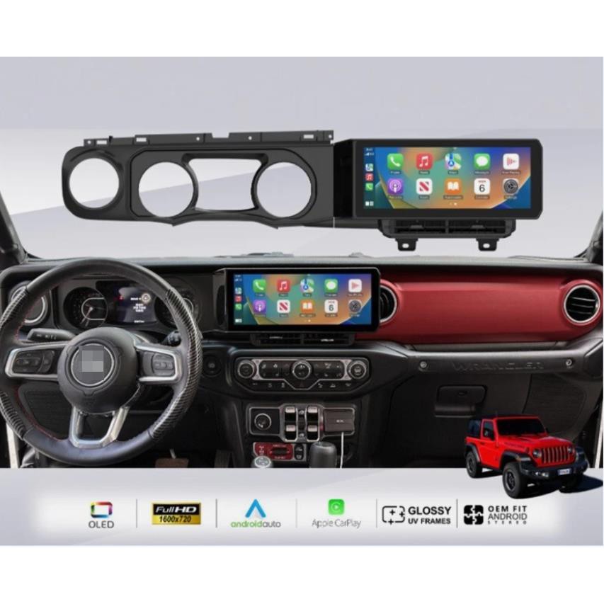 for Jeep for Wrangler JL Gladiator 2018-2023 Car Radio Stereo Upgrade Carplay GPS