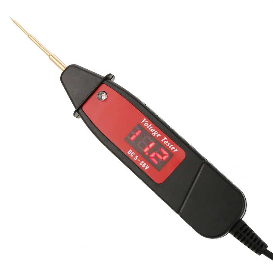 5-36V Digital Electric Circuit LCD Tester Car Truck Voltage Probe Pen LED Light