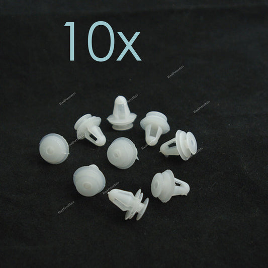 10 Door Trim Panel Nylon Clip Retainer Fastener for Toyota for Corolla 1990-on White