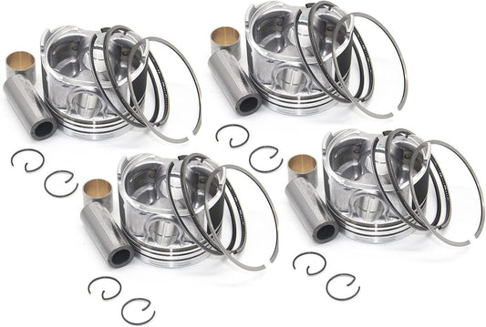 6pcs Pistons Rings Set Piston 84.5mm STD compatible with for Audi A6 for A8 2.8 FSI V6 BDX 14879 B