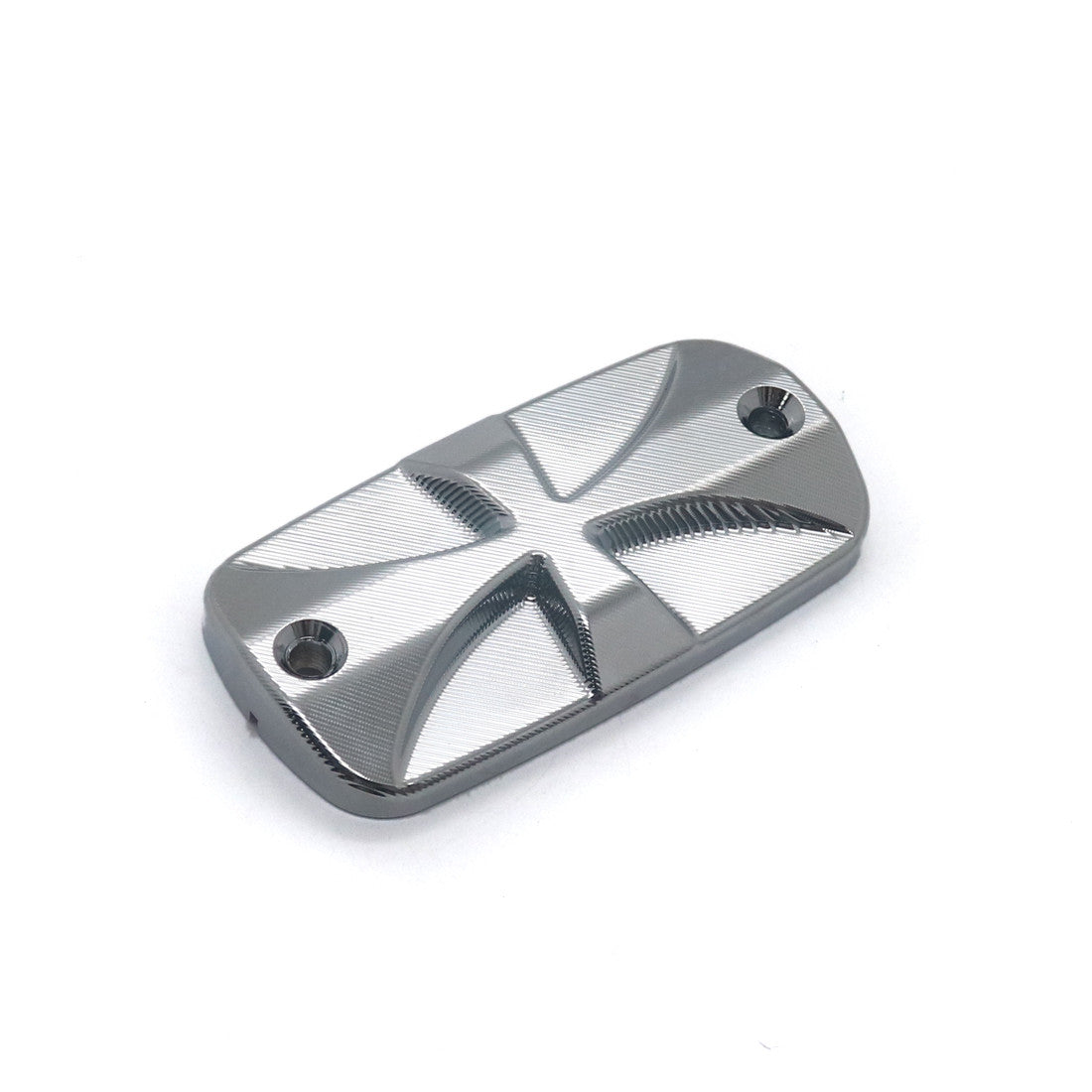 Chrome Cross Front Brake Fluid Cap for Yamaha for Kawasaki for Honda for Suzuki Cruisers Q