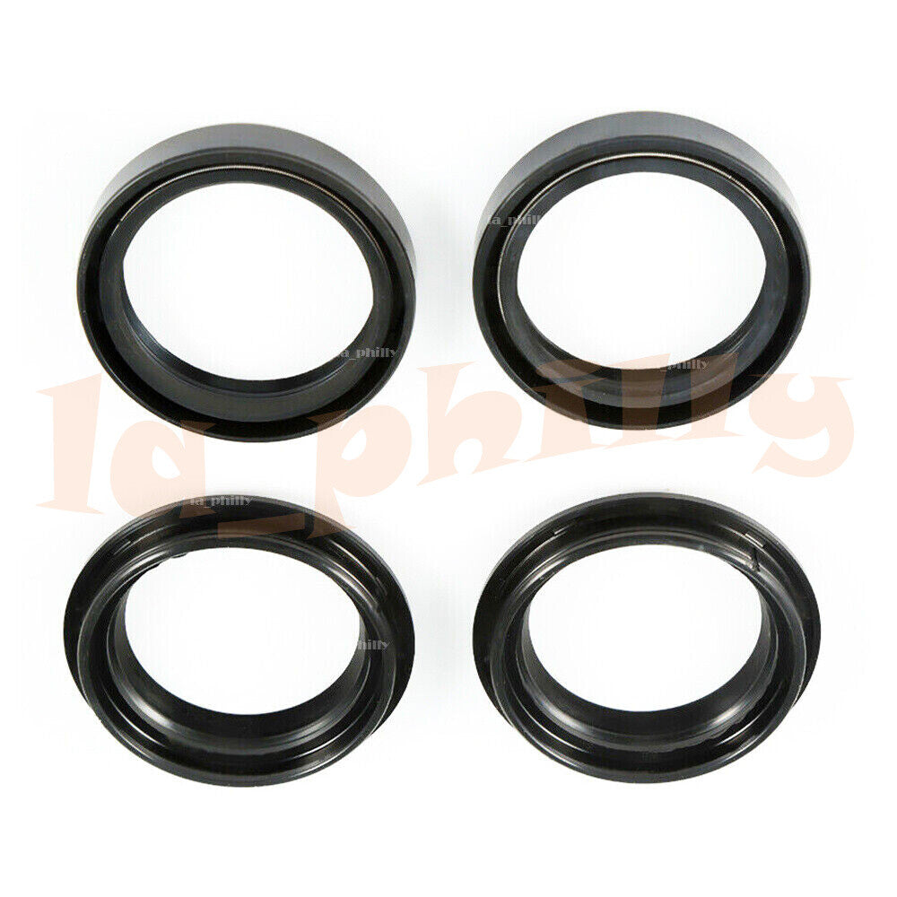 4Pcs 43x55x11mm Motorcycles Front Fork Damper Shock Absorber Oil Seal+Dust Seal Q