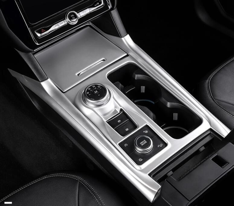Central Console Gear Shift Panel Trim 2pc for Ford Explorer 2020-22 Matte Silver