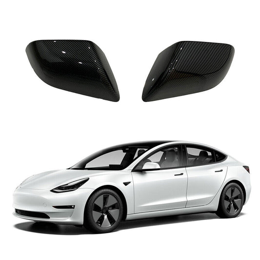 Replacement carbon fiber style side mirror covers for Model 3 2017-2023 n