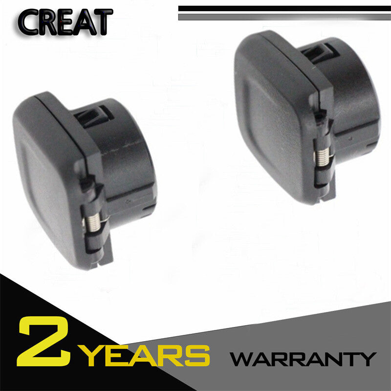 Pair Center Console Power Outlet Cap Black for 2014 15 2016 for Chevrolet Silverado