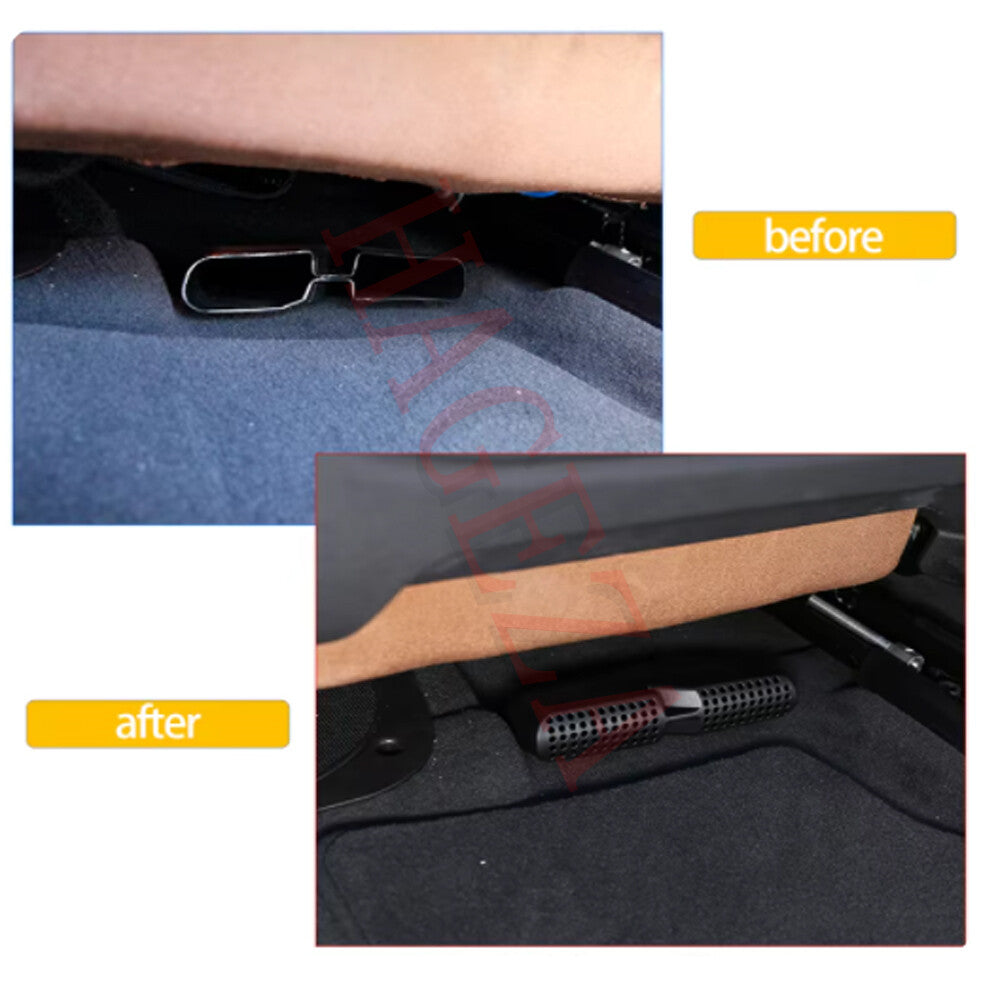Car Rear for Seat Air Vent Cover Floor AC Outlet Protector for BMW X6 G06 2020-2024
