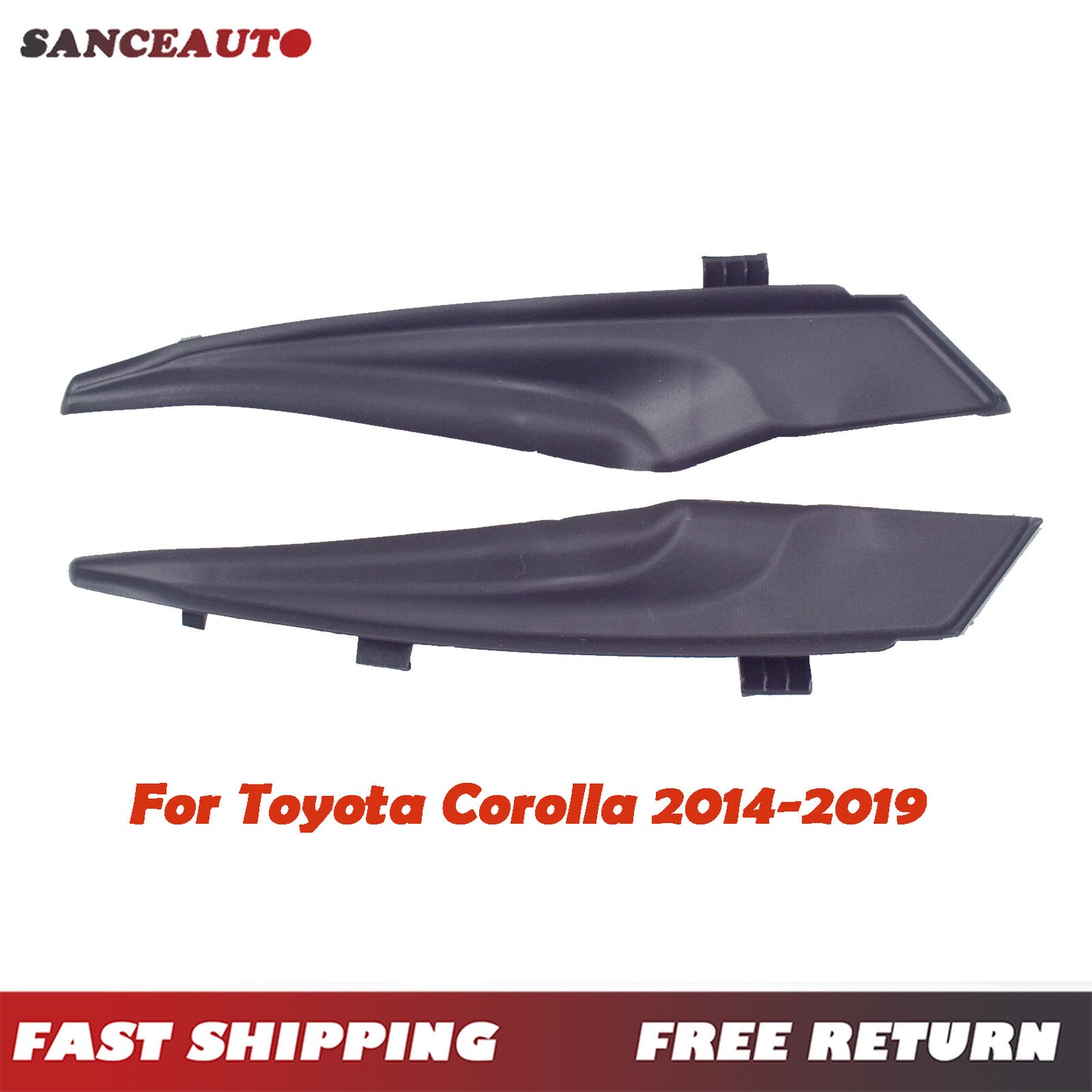 Suitable for 2014-2019 for Corolla LH front windshield wiper wrap-in trim corners. n