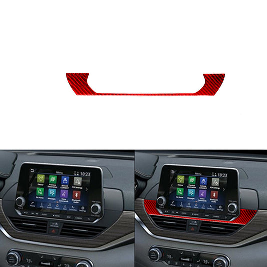 Red Carbon Fiber Passenger Strip Cover Trim for Cruze 2009-2015 v