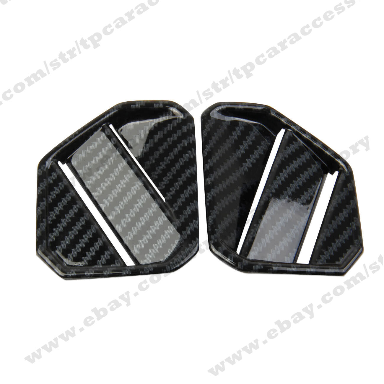 Carbon Fiber Garin AC Air Vent Outlet Cover Trim Frame for Toyota Tundra 2022+