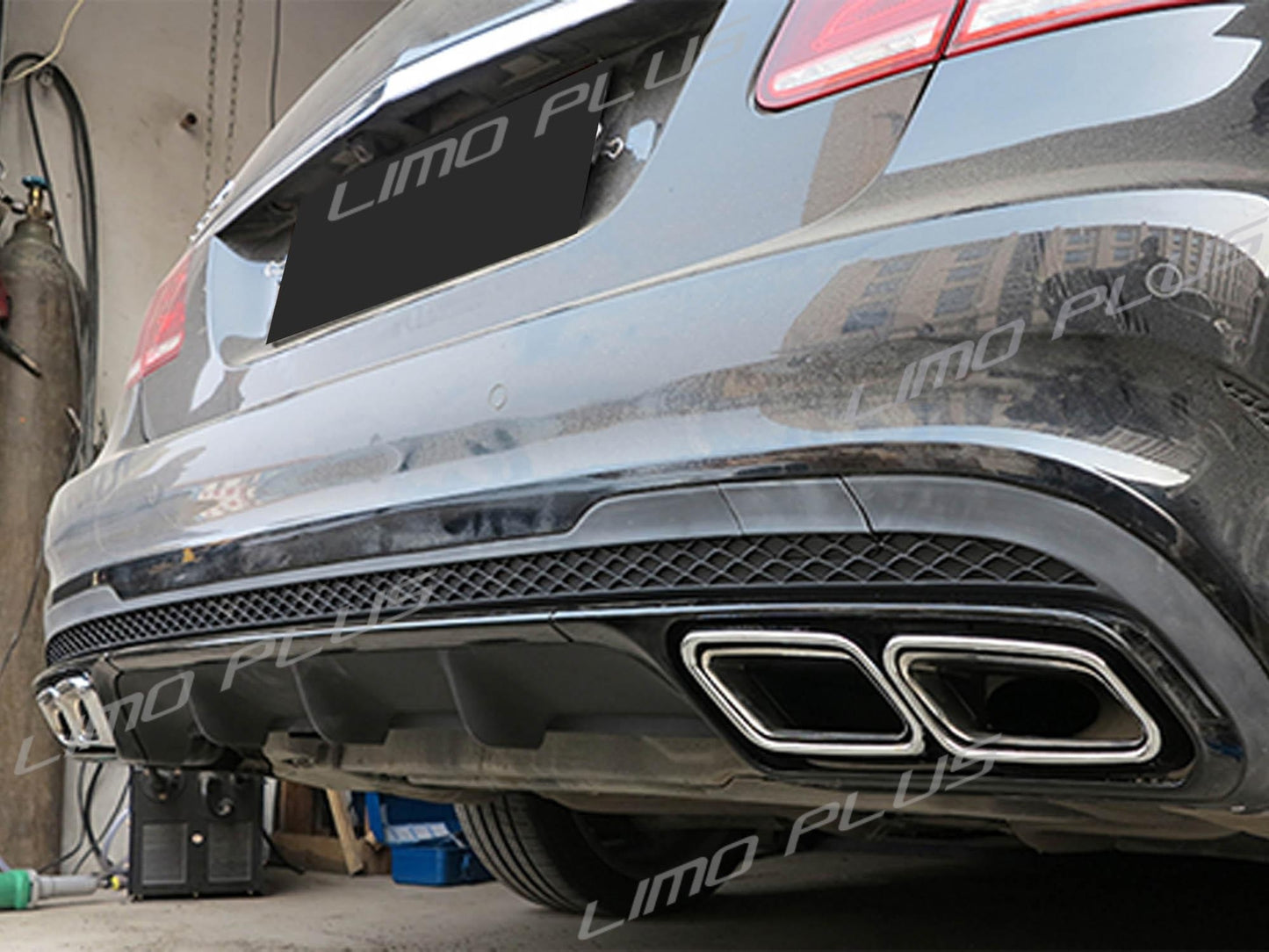 Chrome Exhaust Tips Muffler for Mercedes W212 E63 W222 S63 S65 AMG 2014-2016 Q