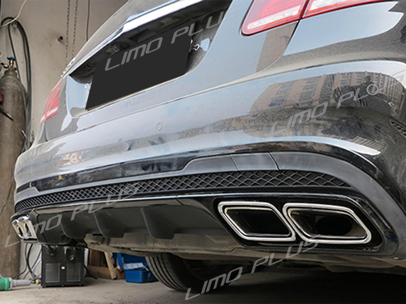 Chrome Exhaust Tips Muffler for Mercedes W212 E63 W222 S63 S65 AMG 2014-2016 Q