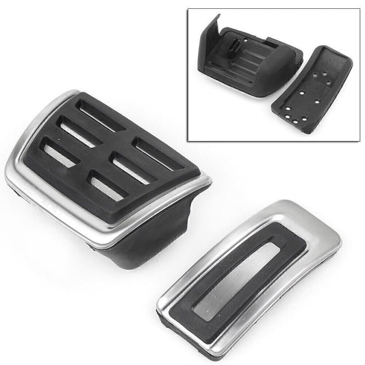 Car Fuel Gas Brake Foot Pedal Cover Trim for VW Teramont Atlas 2017 2018 2019 Q