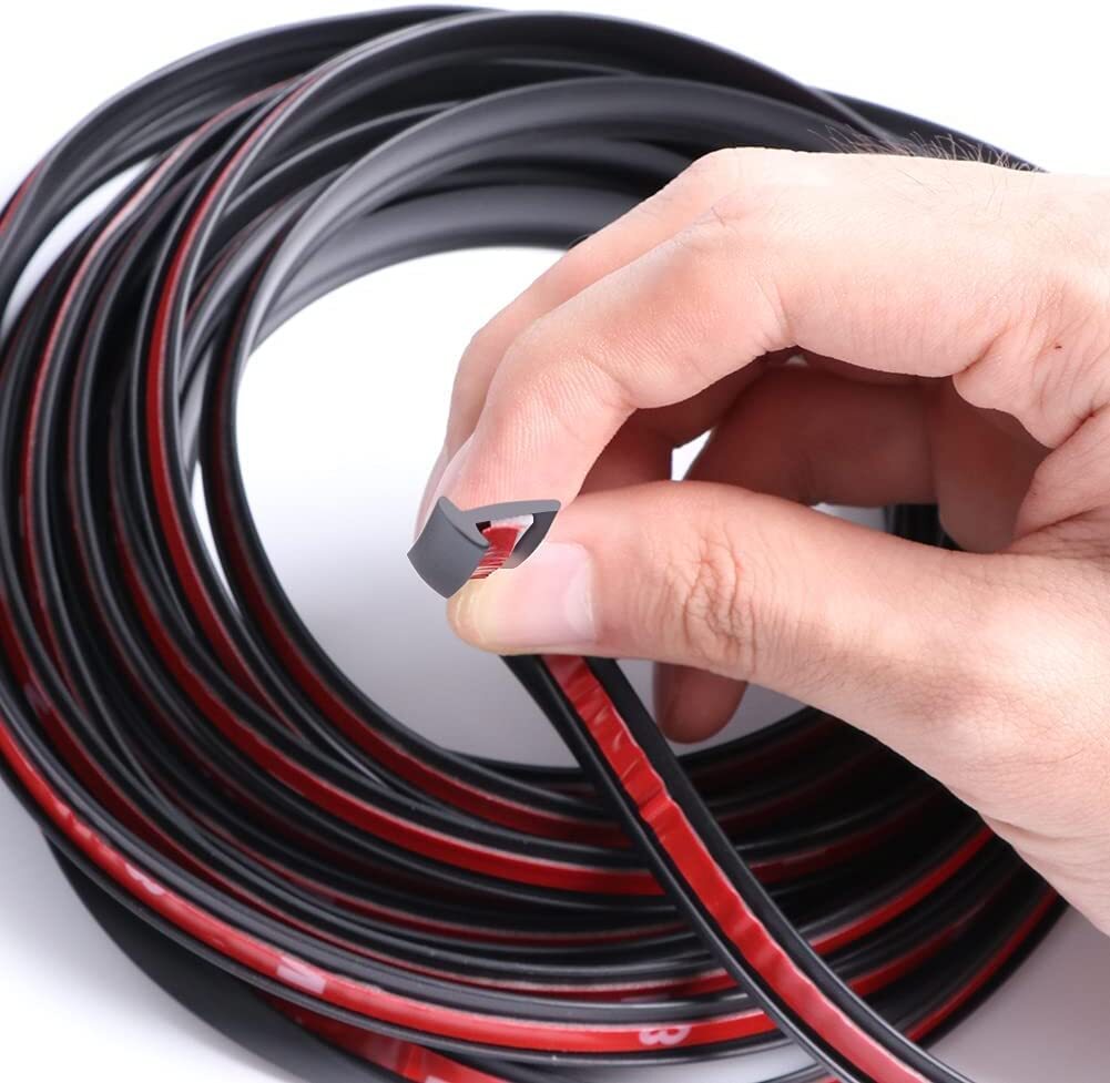 16.5ft for Chevrolet T Shape Rubber Door Seal Strip Hood Trunk Edges Mould Trims