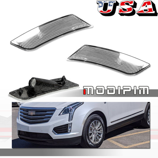 Clear Lens Side Marker Light Housing Kit for 2017+ for Cadillac XT5 GM2551199- v