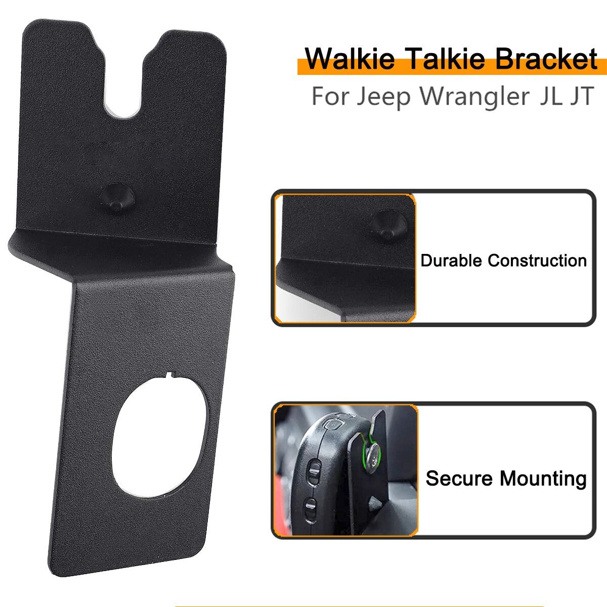 Walkie-Talkie Intercom Holder Mount for Jeep for Wrangler JL JLU JT 2018-2025 Parts