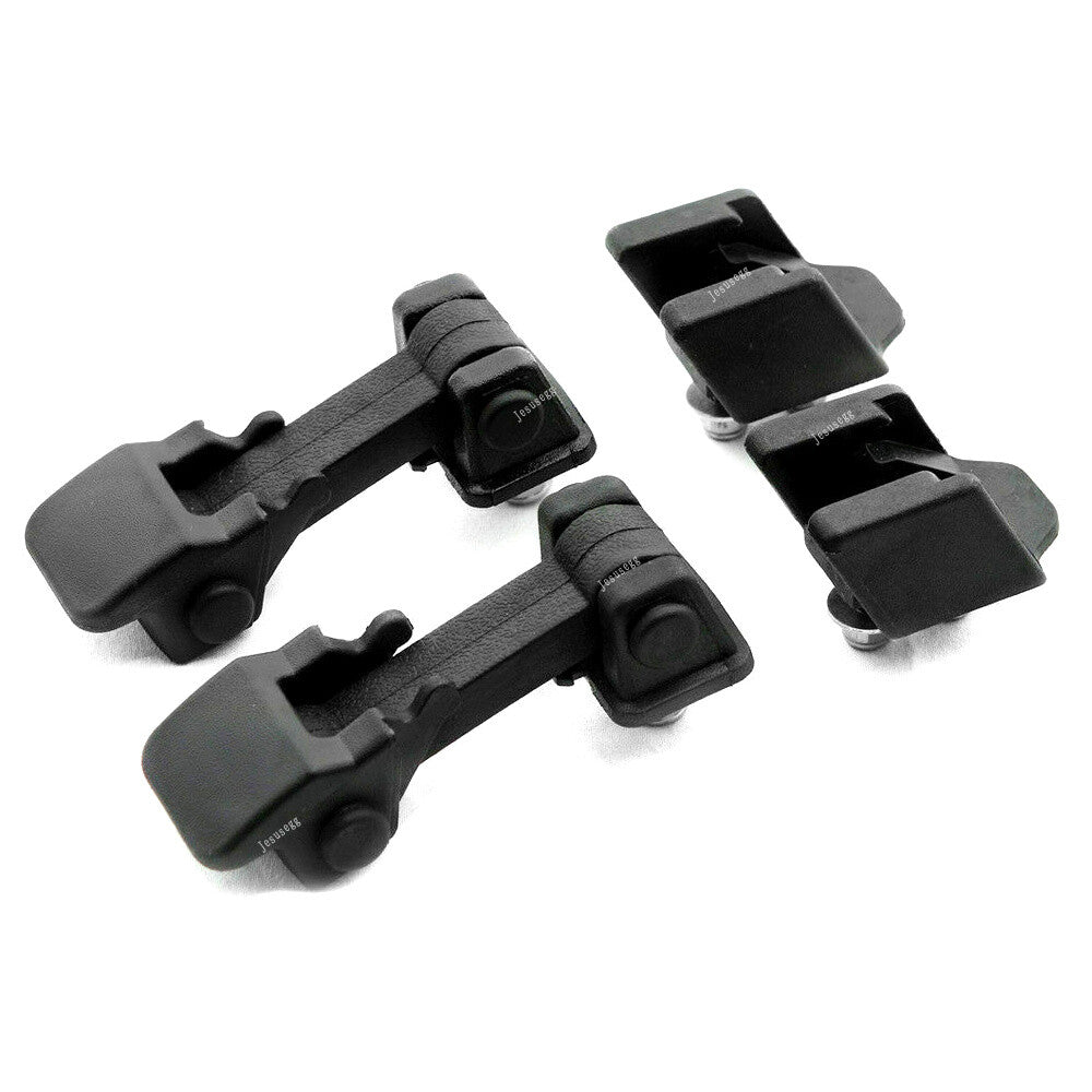 2x Front Locking Hood Catch Lock Latch Brackets Kit Fit 07-17 for Jeep for Wrangler JK Q