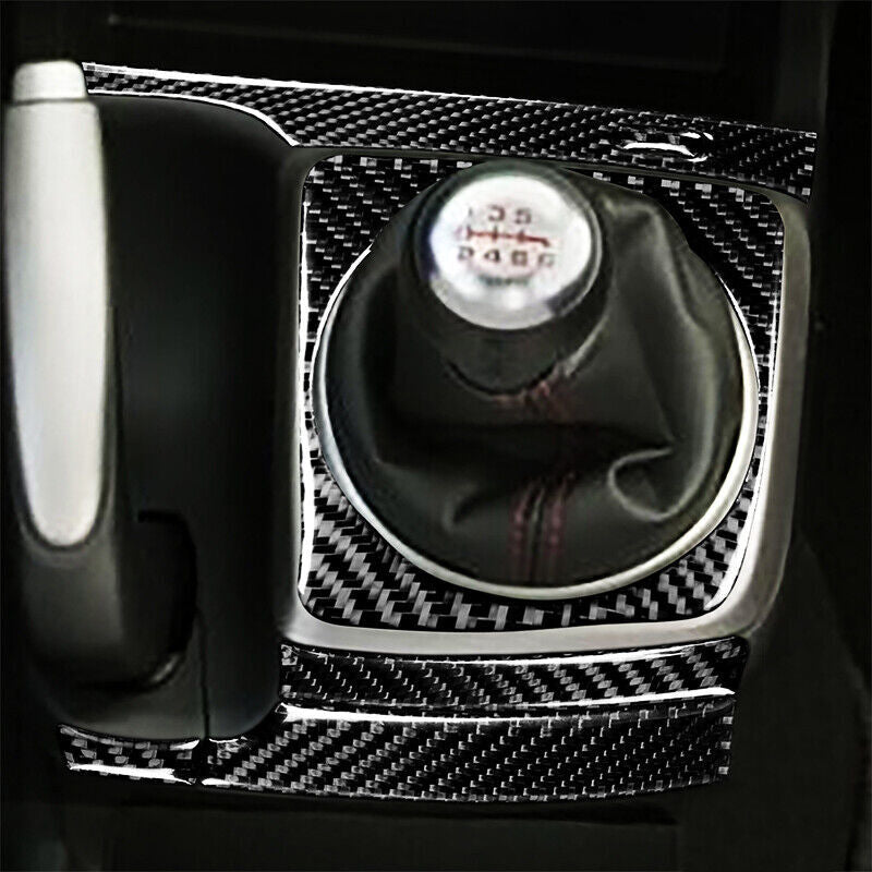 Real Carbon Fiber Car Gear Shift Panel Cover Trim for Honda for Civic 8th 2006-2011