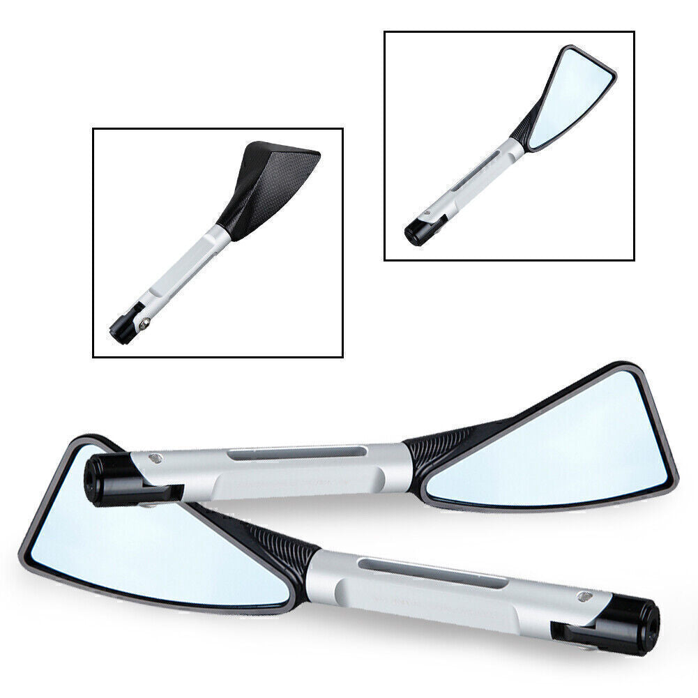 2x Aluminum Rear View Side Mirrors Fit for Suzuki GSXR1000 05-11 & GSXR600 2006-12 Q