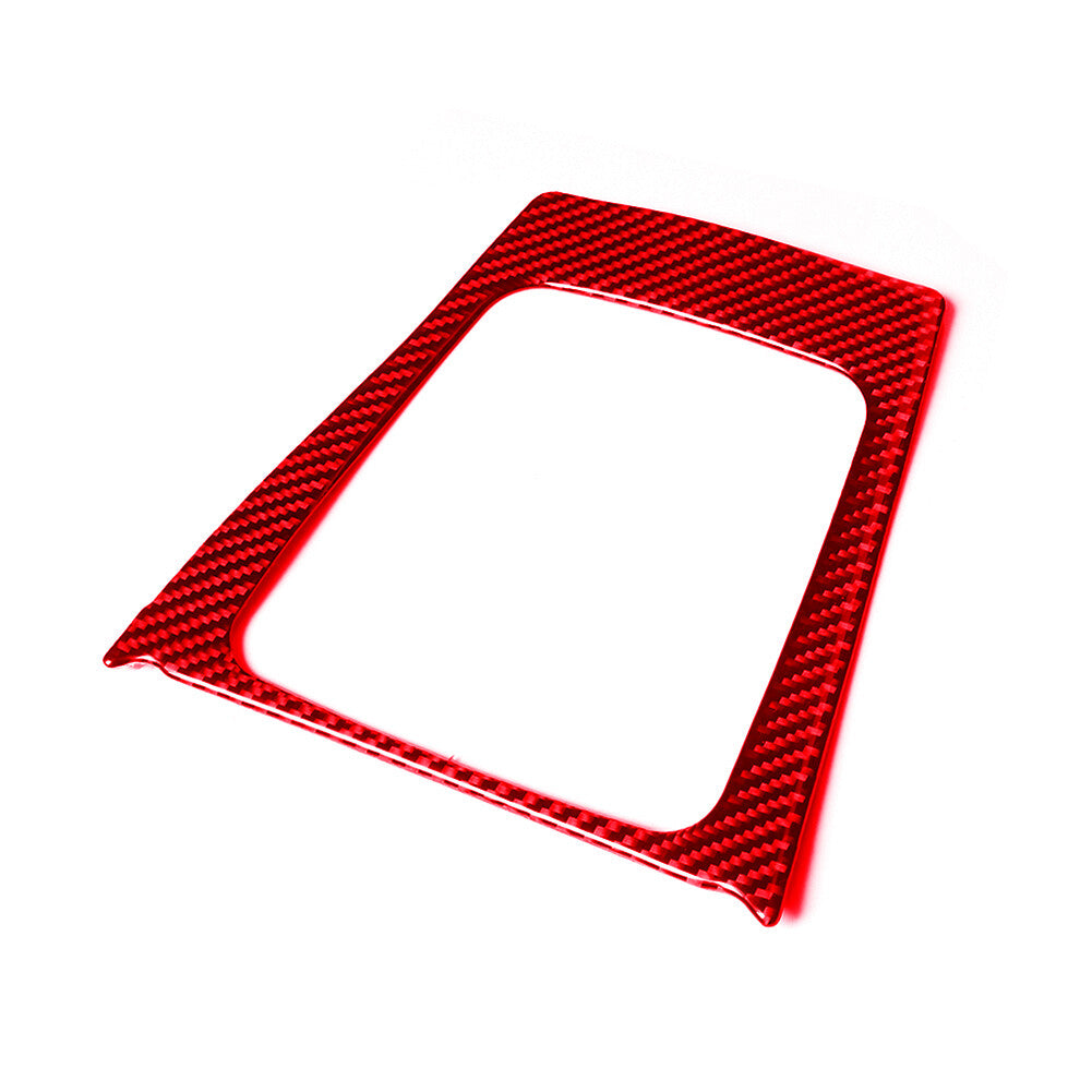 Red Carbon Fiber Window Lift Console Cover for Subaru Legacy Outback 2010-2014 v