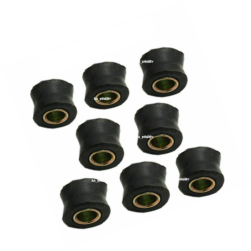 8x Rear Shock Absorber Bushing Bush Kit 10mm Universal For Pedal Car Motorcycle Q