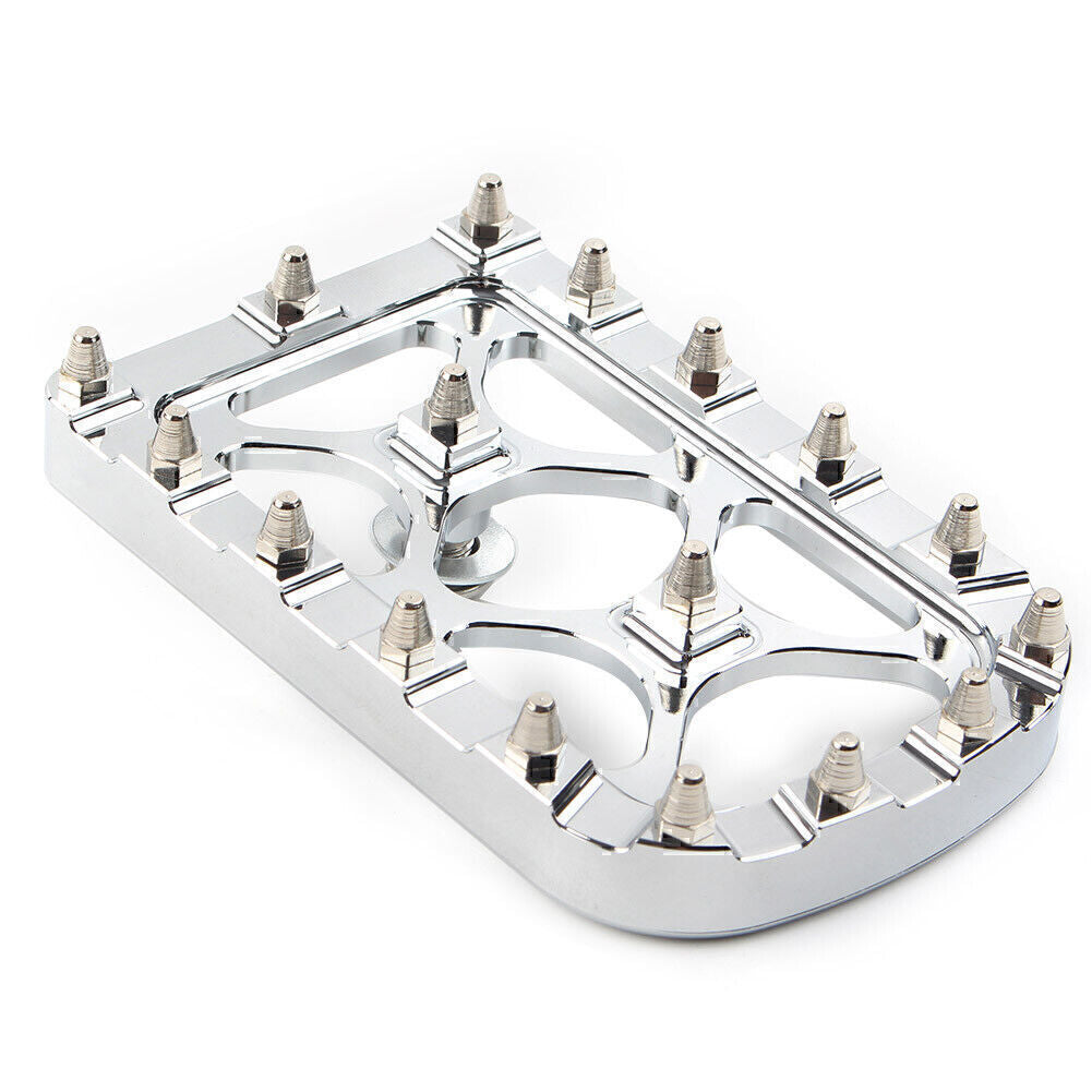 Chrome FIT for Harley Electra Glide Softail MX Style Large Brake Pedal Pad Cover