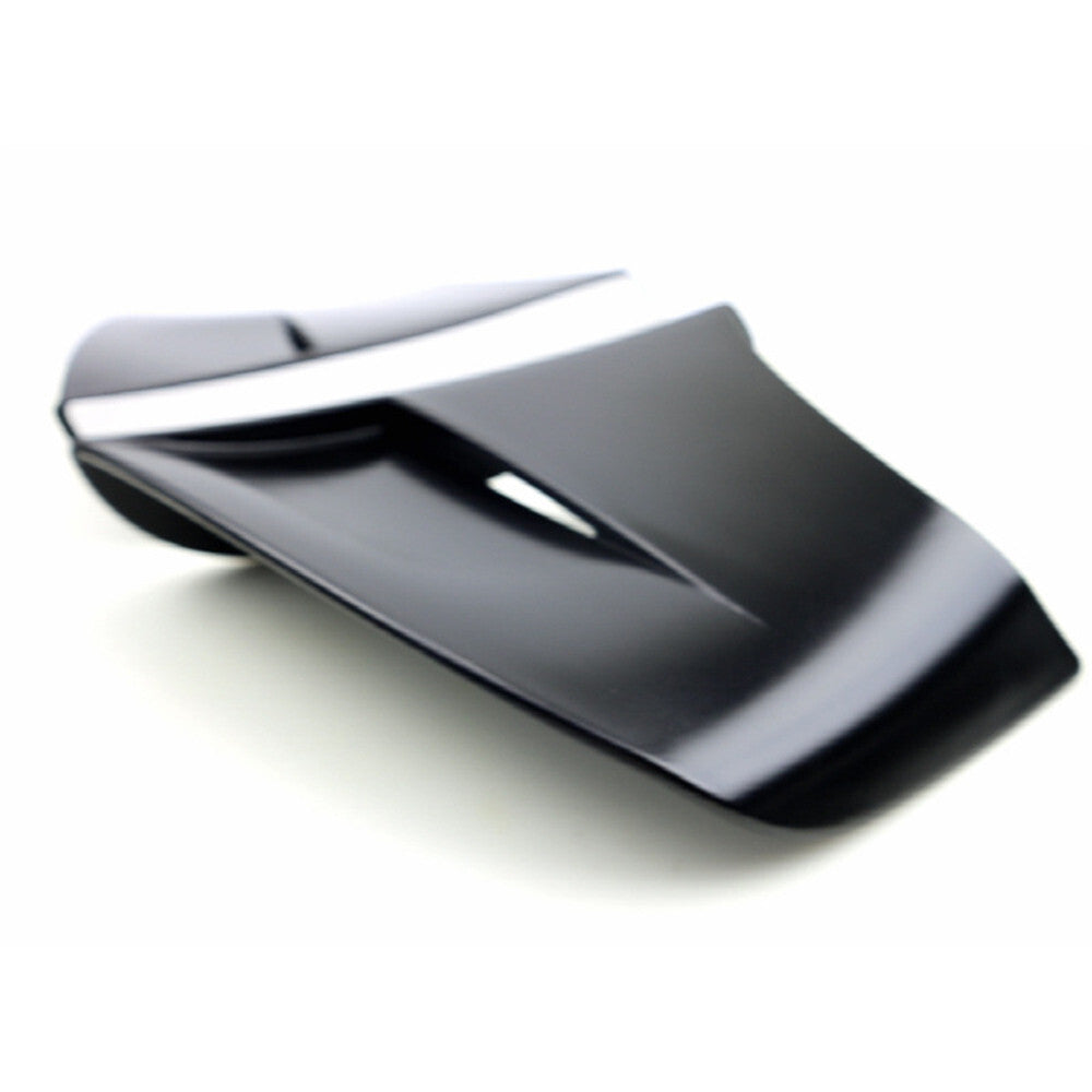 1Pair Motorcycle Winglets Aerodynamic Spoiler Wing Sticker Trim Kit Glossy Black Q