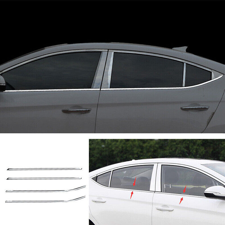 for Hyundai for Elantra 2017-2020 Car Windows bottom Strip Sill Molding Cover Trim
