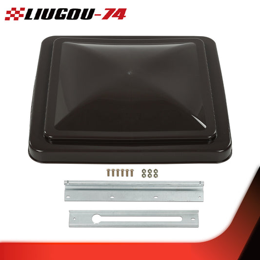 Smoked 14-inch x 14-inch replacement roof ventilator cover for campervans and trailers - New product. Q