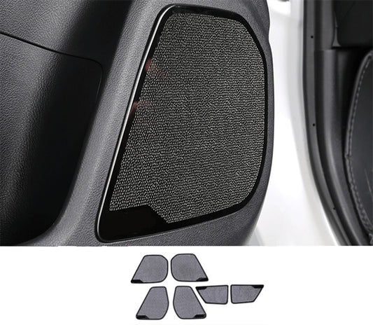 Black steel Inner Door Audio Speaker Cover Trim for Lexus NX250 350 450h 2022-23 n