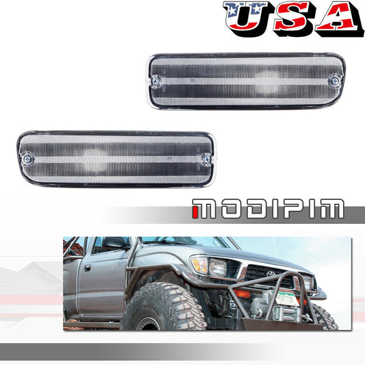 for CHRome Parking Lights Housing Left & Right Pair Set For 1995-2000 for Tacoma v