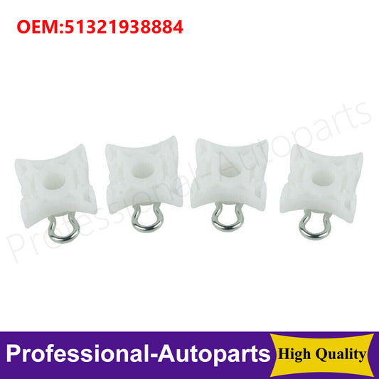 51321938884 Set of 4PCS Window Regulator Slider Clips For 3 Series E32/E34/E36 Q