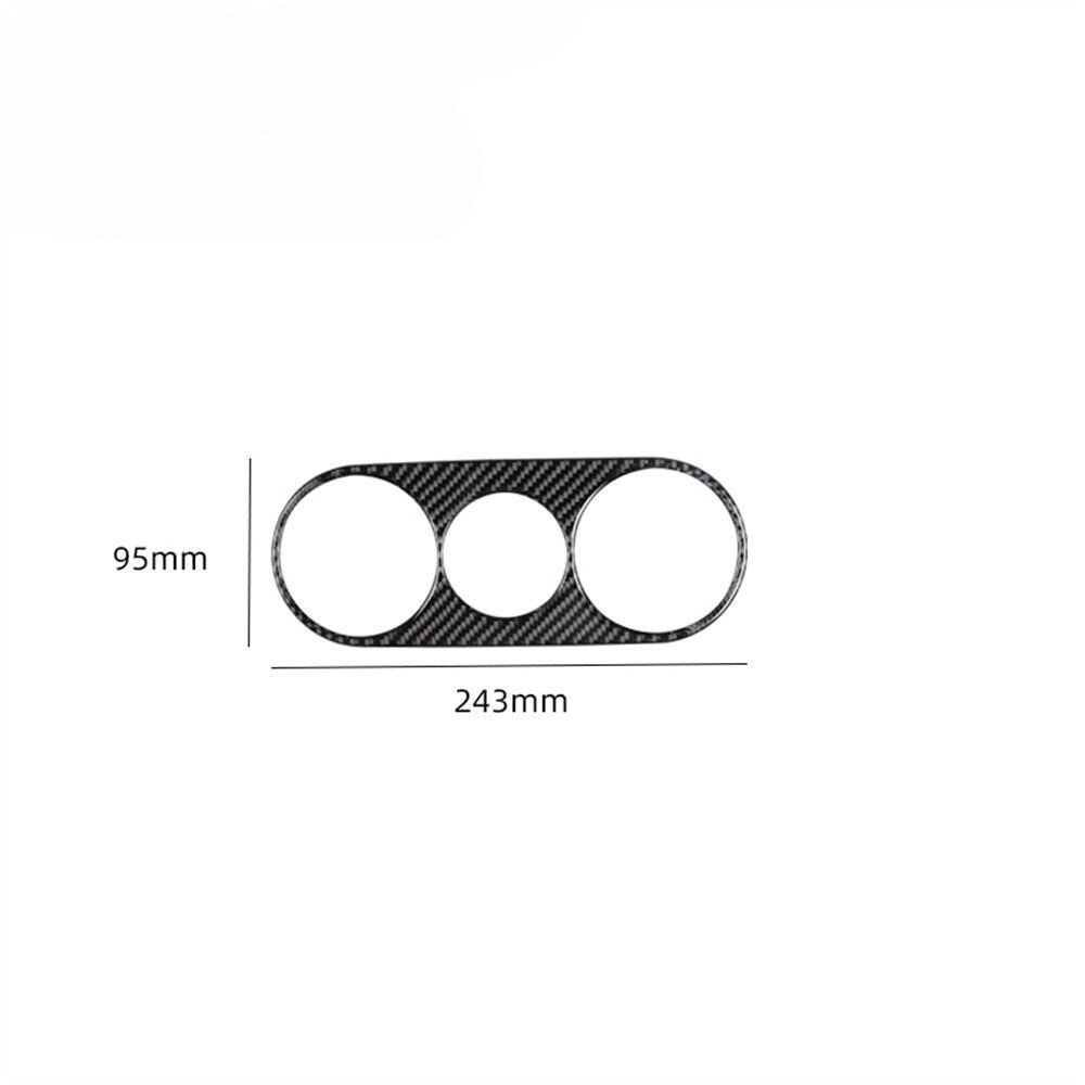 Carbon Fiber Interior Rear Door Handle Cover Trim for Hyundai Azera 2006-2011 v