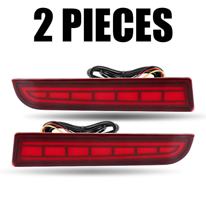 LED Rear Bumper Reflector Tail Brake Signal for Mitsubishi Lancer Evo Outlander