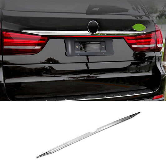 For 2014-18 for BMW X5 F15 Silver Steel Rear Tailgate Trunk Lid Strip Cover Trim 1X