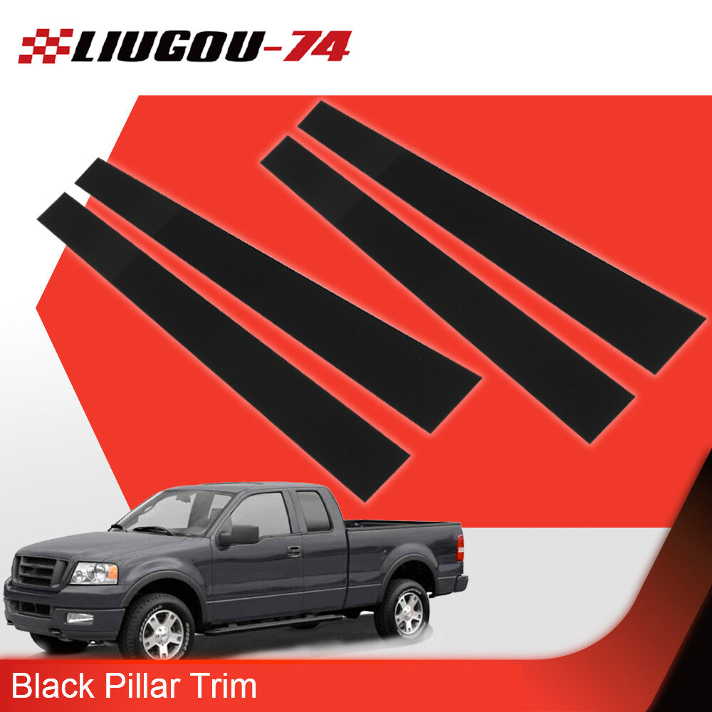 Cab Crew Piano Pillar Trim Fits for F150 1997 - 2003 4 Pieces Door Pillar Trim - v